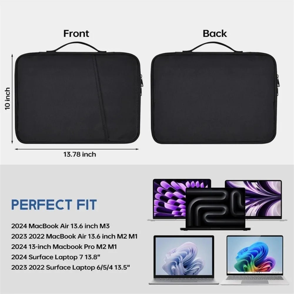 Unisex Laptopveske Vanntett Støtsikker Slank Design 4