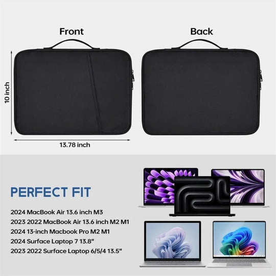 Unisex Laptopveske Vanntett Støtsikker Slank Design 4