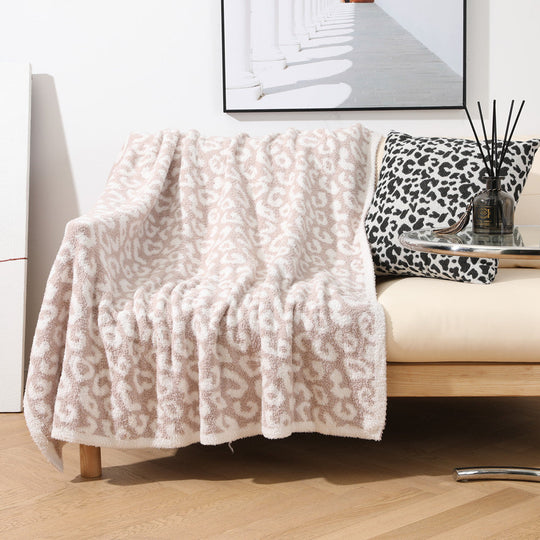 Unisex Leopardmønstret Kastepledd Komfortabelt Design 3