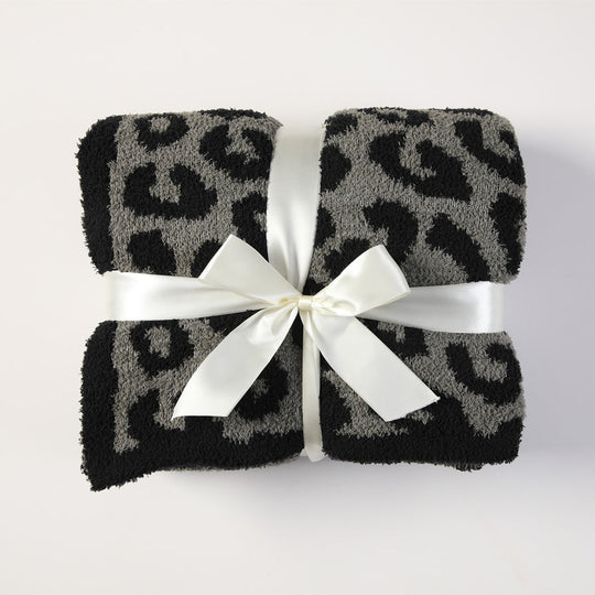Unisex Leopardmønstret Kastepledd Komfortabelt Design 6