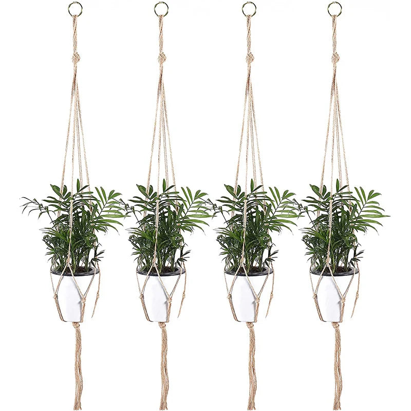 Unisex Makramé Planteholder Hengende Dekor 2
