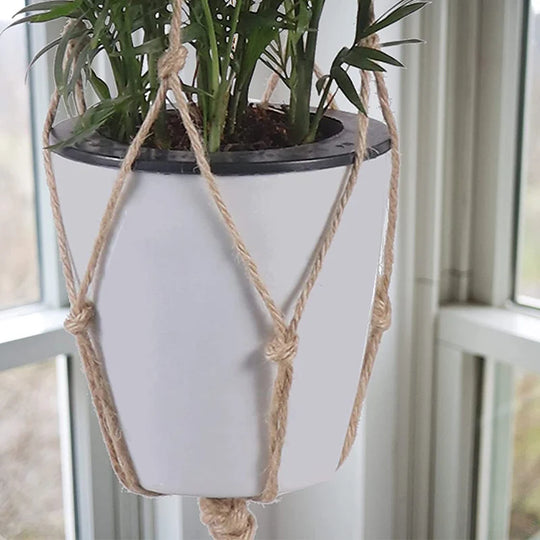Unisex Makramé Planteholder Hengende Dekor 4
