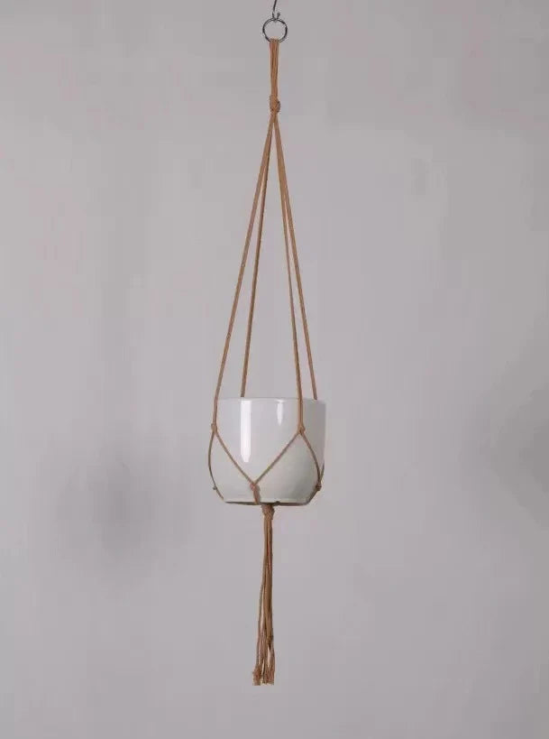 Unisex Makramé Planteholder Hengende Dekor 8