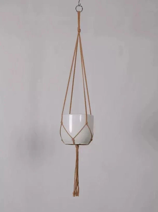 Unisex Makramé Planteholder Hengende Dekor 8