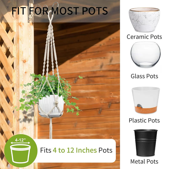 Unisex Makramé Planteoppheng Håndlaget Design 2