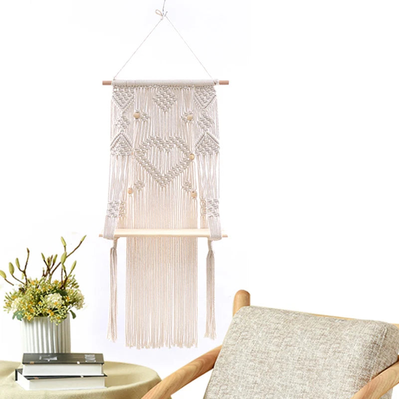 Unisex Makramé Veggdekor Intrikat Design 2