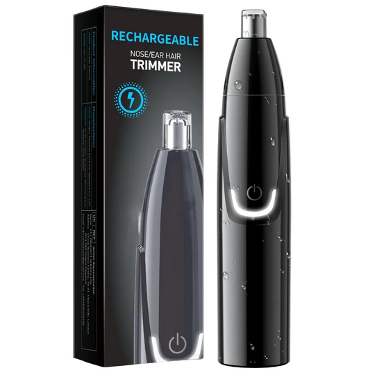 Unisex Nese- og Øretrimmer Oppladbar Med Dobbeltsidige Kniver 0