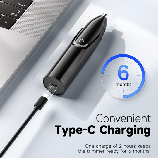 Unisex Nese- og Øretrimmer Oppladbar Med Dobbeltsidige Kniver 3