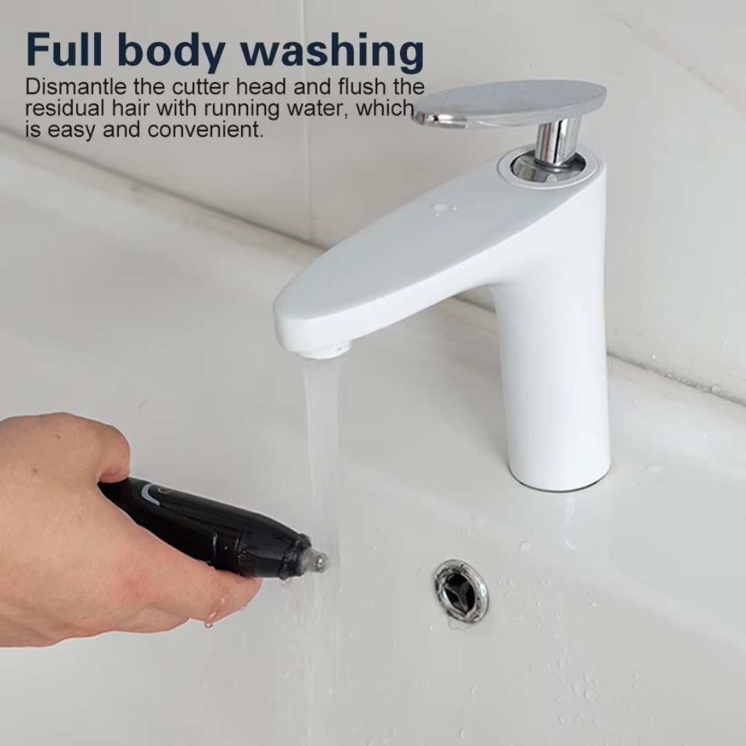 Unisex Nese- og Øretrimmer Oppladbar Med Dobbeltsidige Kniver 6