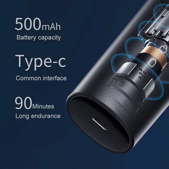 Unisex Nese- og Øretrimmer Oppladbar Med Dobbeltsidige Kniver 7