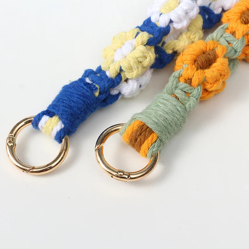 Unisex Nøkkelring med Blomstermønster 3