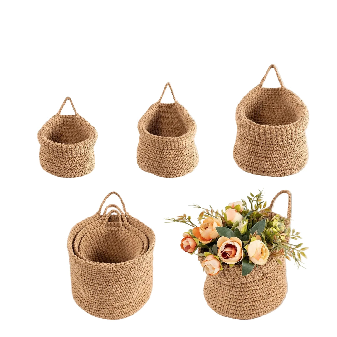 Unisex Oppbevaringskurv Håndlaget Vevd Design 0