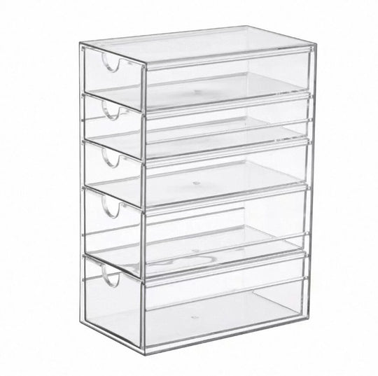 Unisex Oppbevaringsorganisator med 5 Skuffer Klar Akryl 0