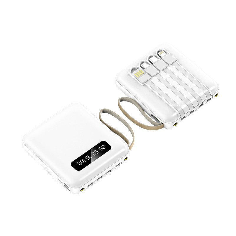 Unisex Powerbank med Integrerte Ladekabler og Digitalt Display 0
