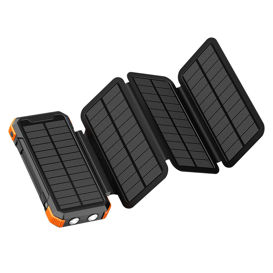 Unisex Powerbank med Sammenleggbar Solcellepanel 3