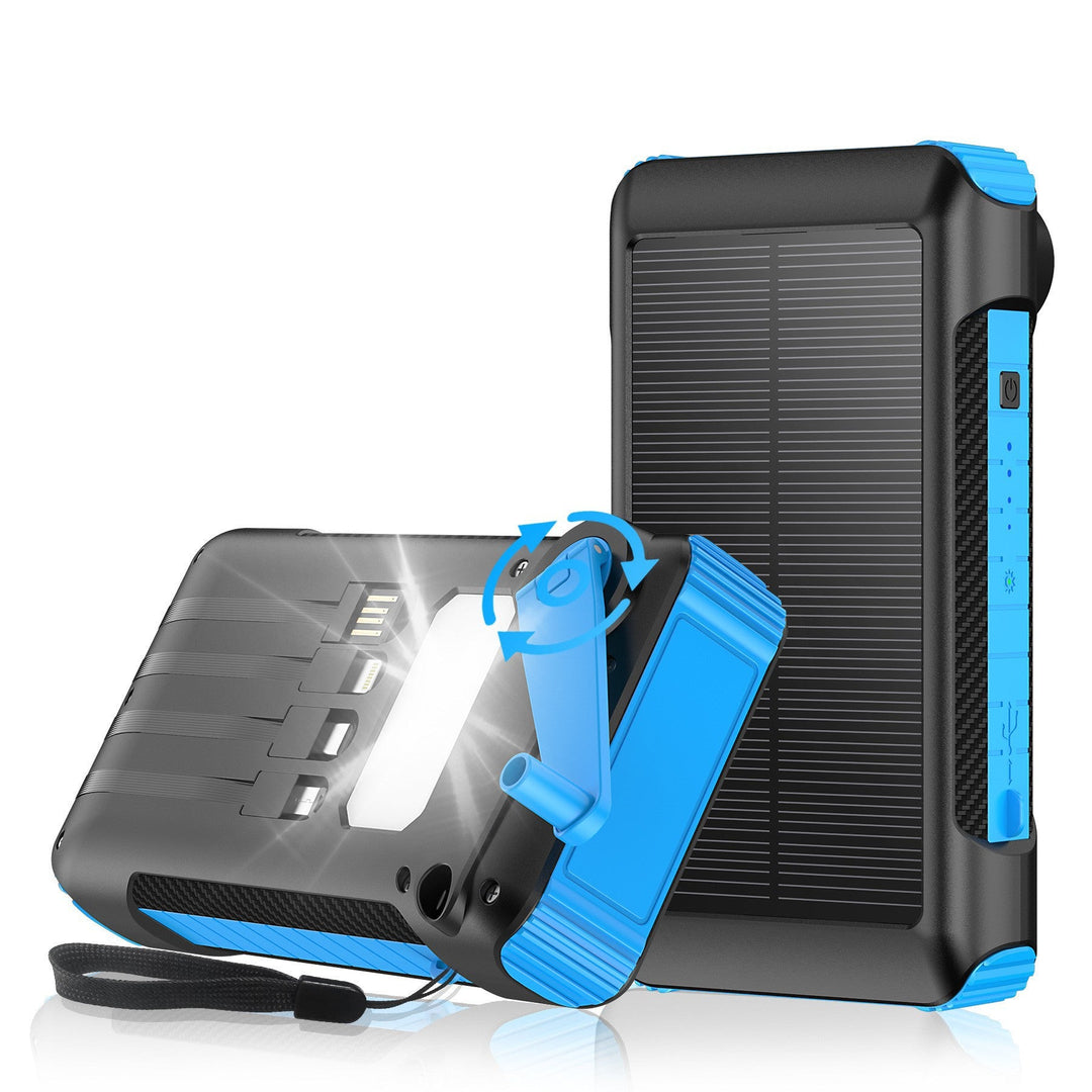 Unisex Powerbank med solcellelading og hurtigladefunksjon 2