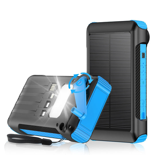 Unisex Powerbank med solcellelading og hurtigladefunksjon 2