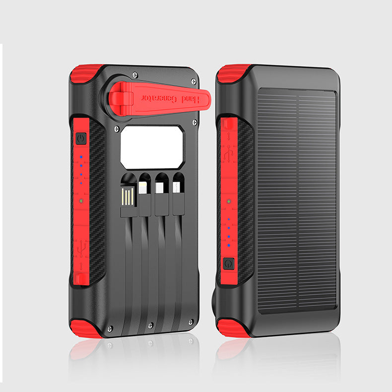 Unisex Powerbank med solcellelading og hurtigladefunksjon 4