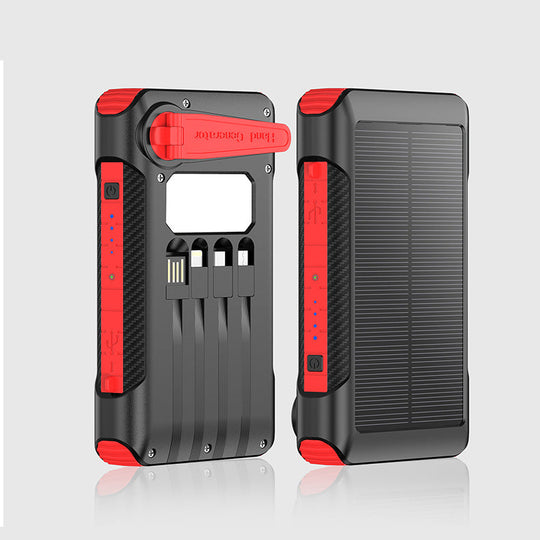 Unisex Powerbank med solcellelading og hurtigladefunksjon 4