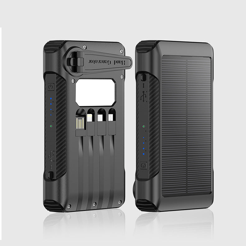 Unisex Powerbank med solcellelading og hurtigladefunksjon 6