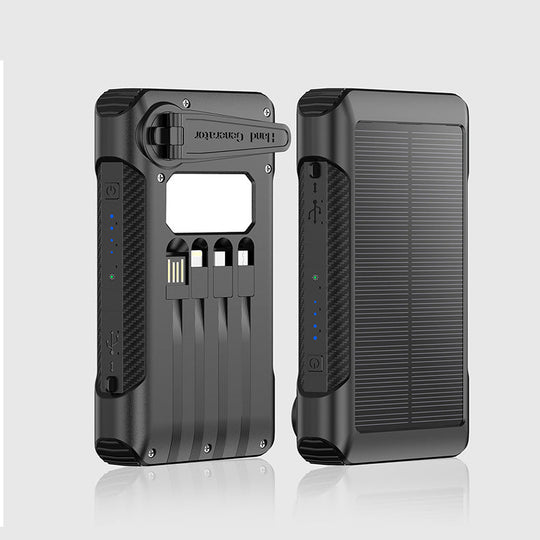 Unisex Powerbank med solcellelading og hurtigladefunksjon 6