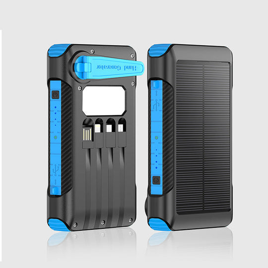 Unisex Powerbank med solcellelading og hurtigladefunksjon 7