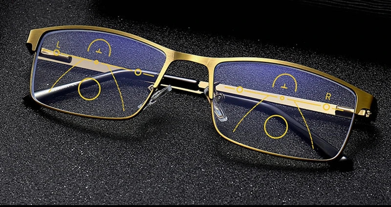 Unisex Progressive Multifocal Briller i Metall 1