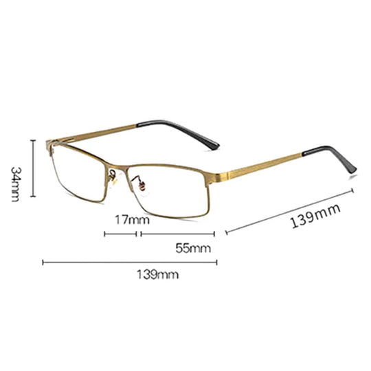 Unisex Progressive Multifocal Briller i Metall 2