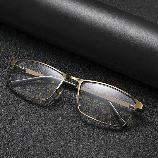 Unisex Progressive Multifocal Briller i Metall 4
