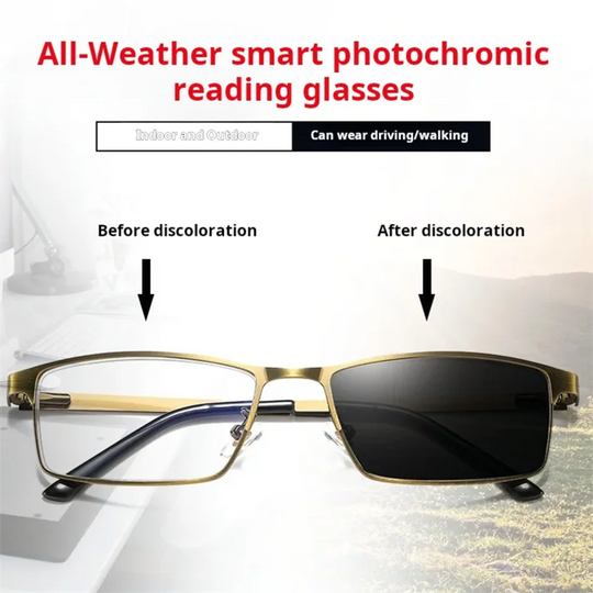 Unisex Progressive Multifocal Briller i Metall 5