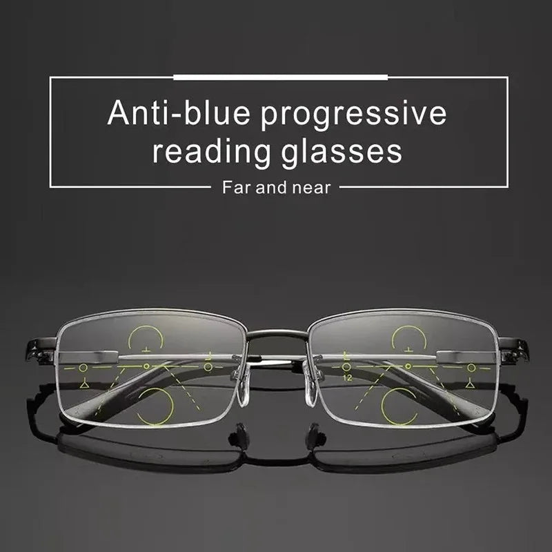 Unisex Progressive Multifocus Lesebriller i Vintage Stil 2