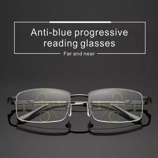 Unisex Progressive Multifocus Lesebriller i Vintage Stil 2