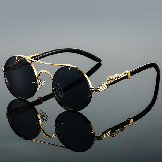 Unisex Retro Solbriller Oval Metallramme 4