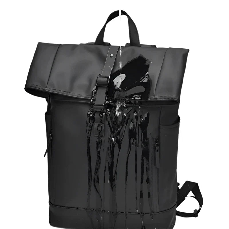 Unisex Rolltop Ryggsekk Stilig Design 3