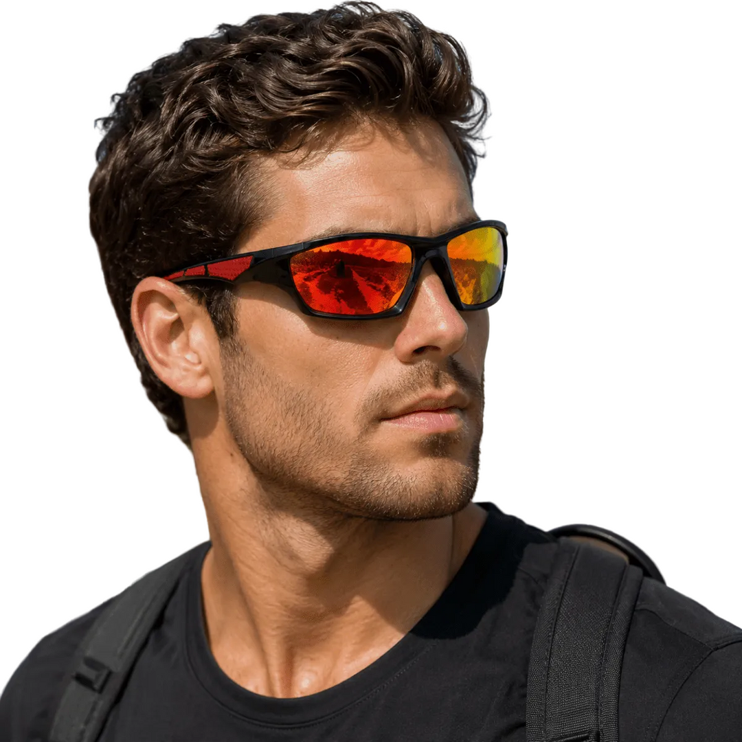 Unisex Rund Solbrille Vintage Design med Polariserte Linser 0
