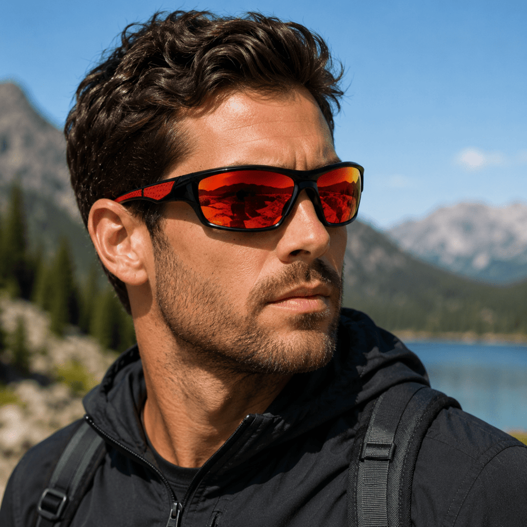 Unisex Rund Solbrille Vintage Design med Polariserte Linser 1