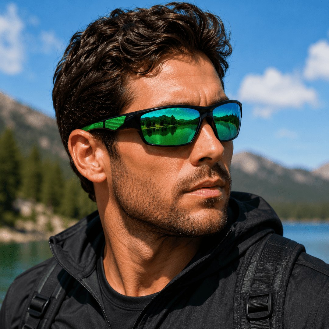 Unisex Rund Solbrille Vintage Design med Polariserte Linser 5