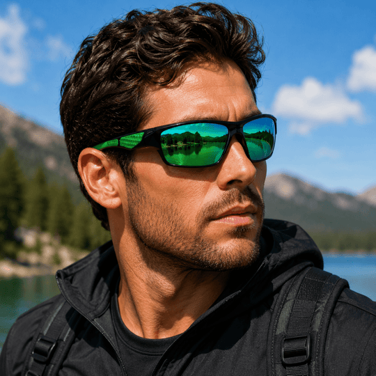 Unisex Rund Solbrille Vintage Design med Polariserte Linser 5