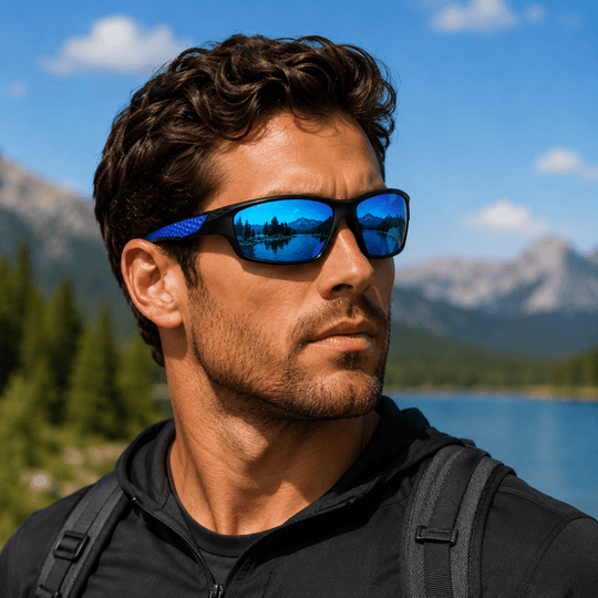 Unisex Rund Solbrille Vintage Design med Polariserte Linser 6