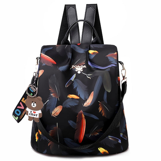 Unisex Ryggsekk Anti-Tyveri Design Med Flere Lommer 6
