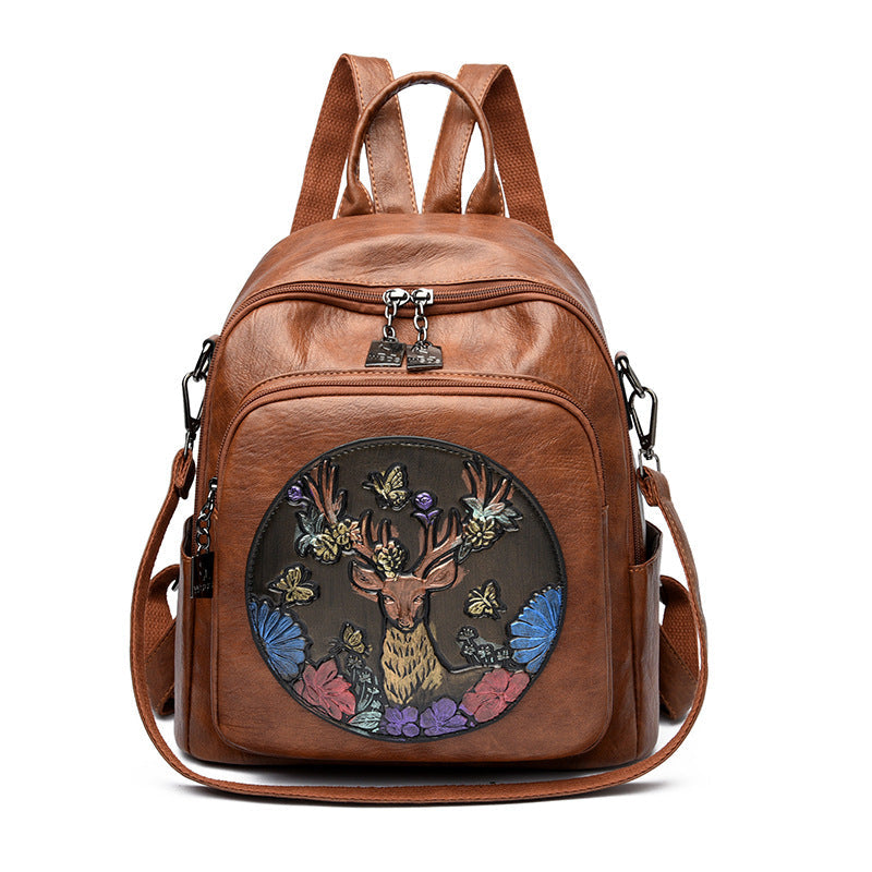 Unisex Ryggsekk med Brodert Design 0