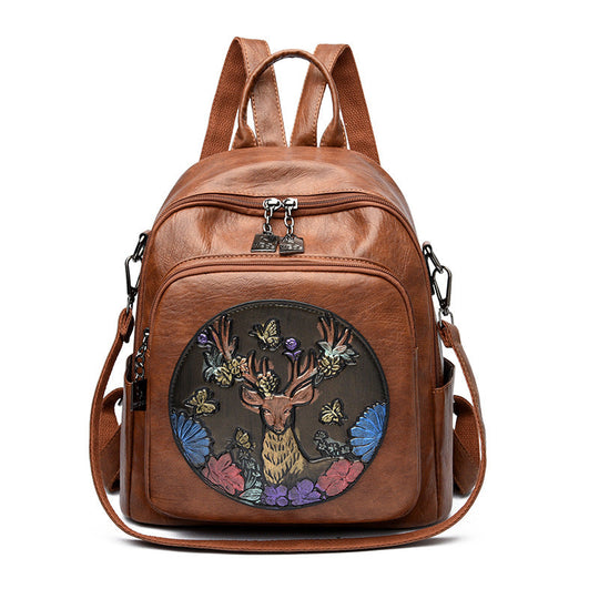 Unisex Ryggsekk med Brodert Design 0
