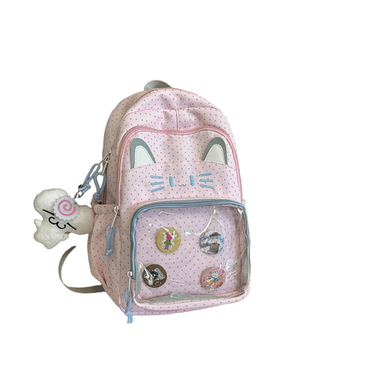 Unisex Ryggsekk med Kattemotiv Lekent Design 0
