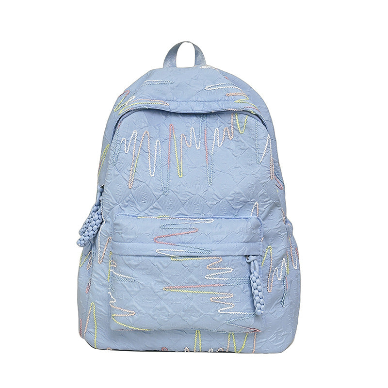 Unisex Ryggsekk med Kunstnerisk Mønster og Romslig Design 5