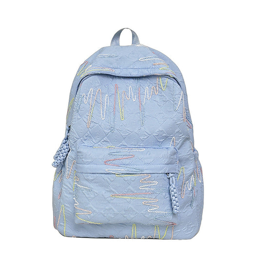 Unisex Ryggsekk med Kunstnerisk Mønster og Romslig Design 5