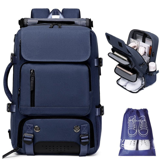 Unisex Ryggsekk med Laptoprom og Multifunksjonelt Design 0