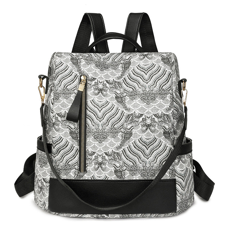 Unisex Ryggsekk med Teksturert Design 4