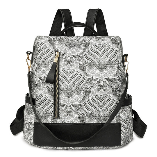 Unisex Ryggsekk med Teksturert Design 4