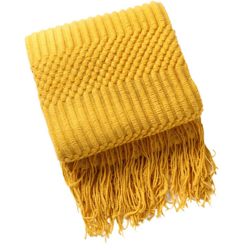 Unisex Skjerf med Teksturert Design for Vinterbruk 4