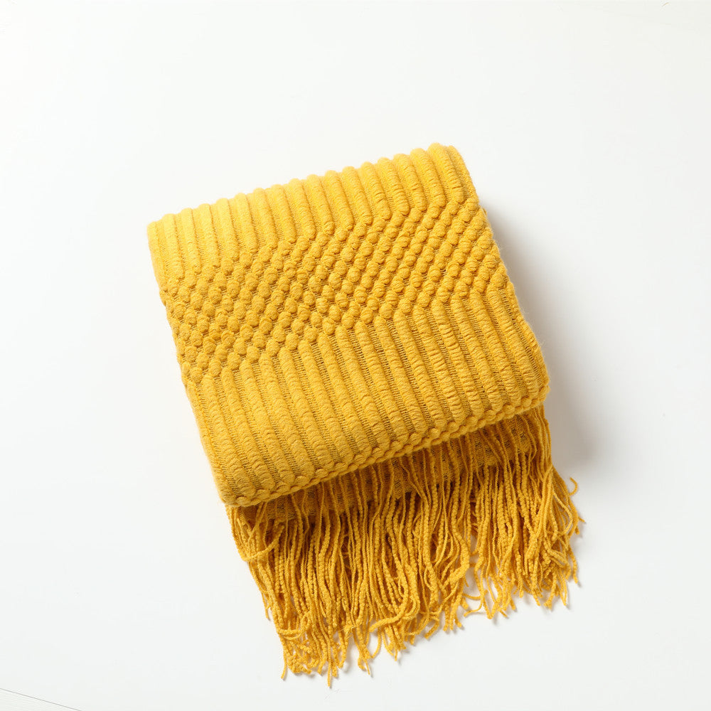 Unisex Skjerf med Teksturert Design for Vinterbruk 8